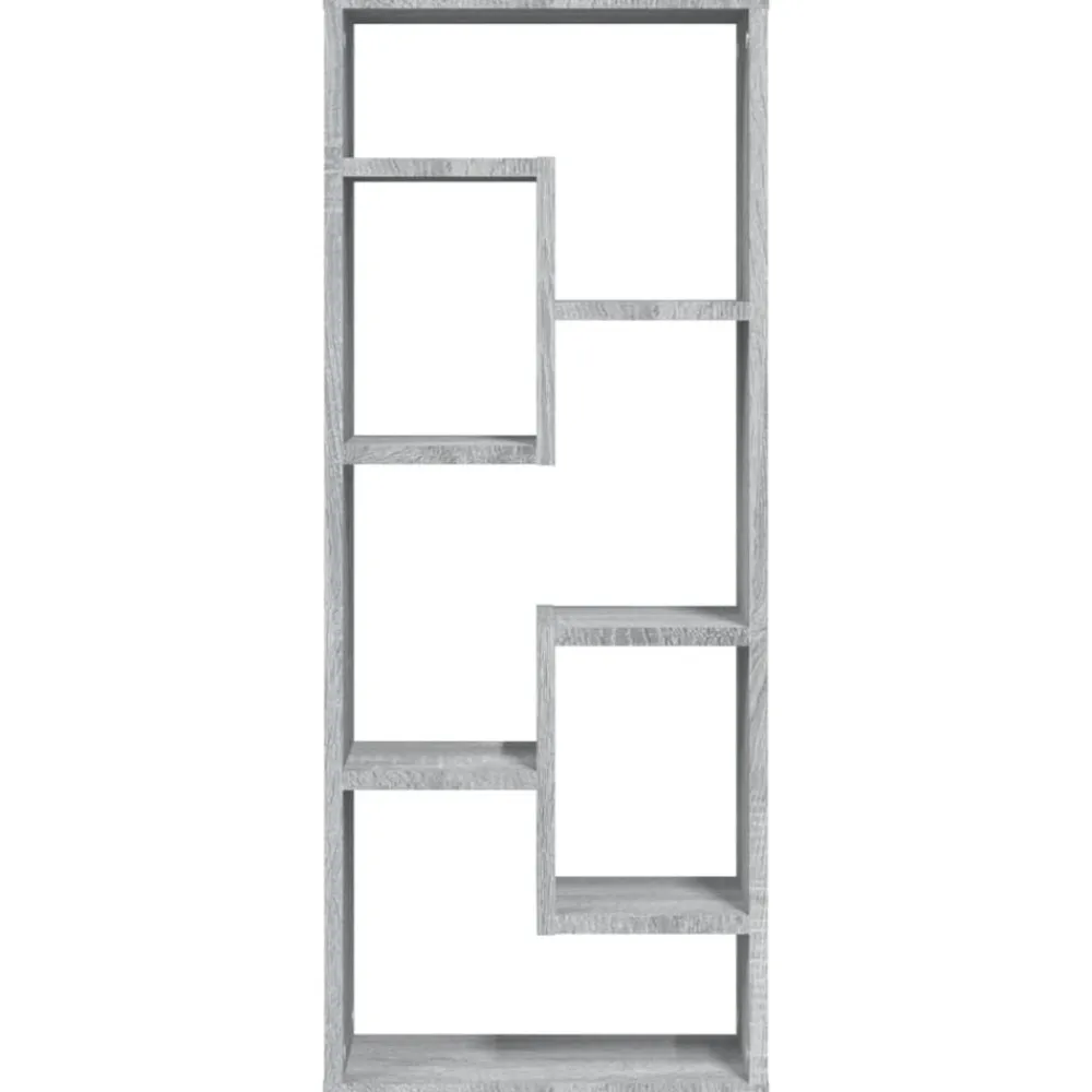 vidaXL Estantería de pared madera de ingeniería 36x16x90cm Gris sonoma Clearance