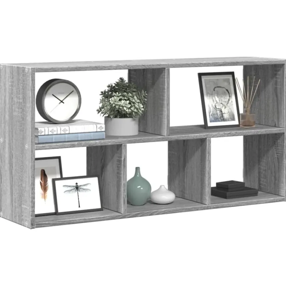 vidaXL Estanterías-Estantería de pared madera ingeniería 100x25x50 cm