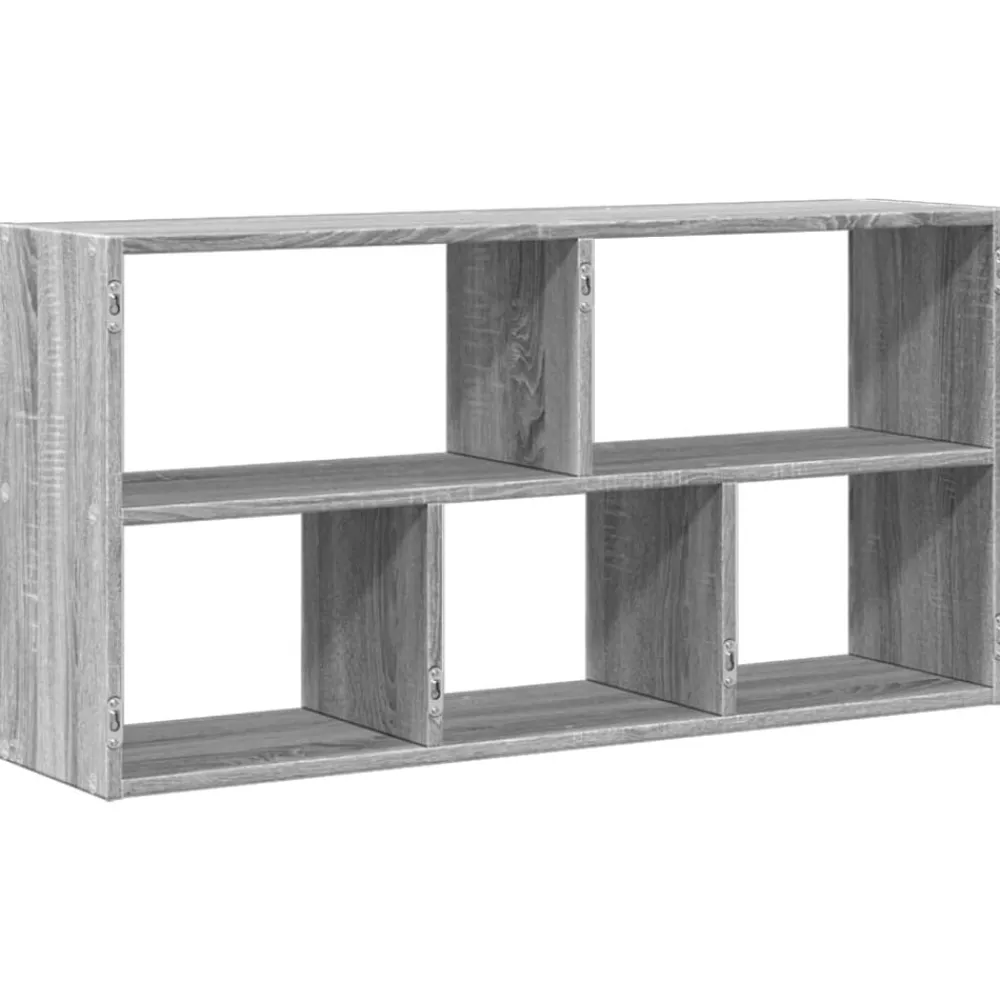 vidaXL Estanterías-Estantería de pared madera ingeniería 100x25x50 cm