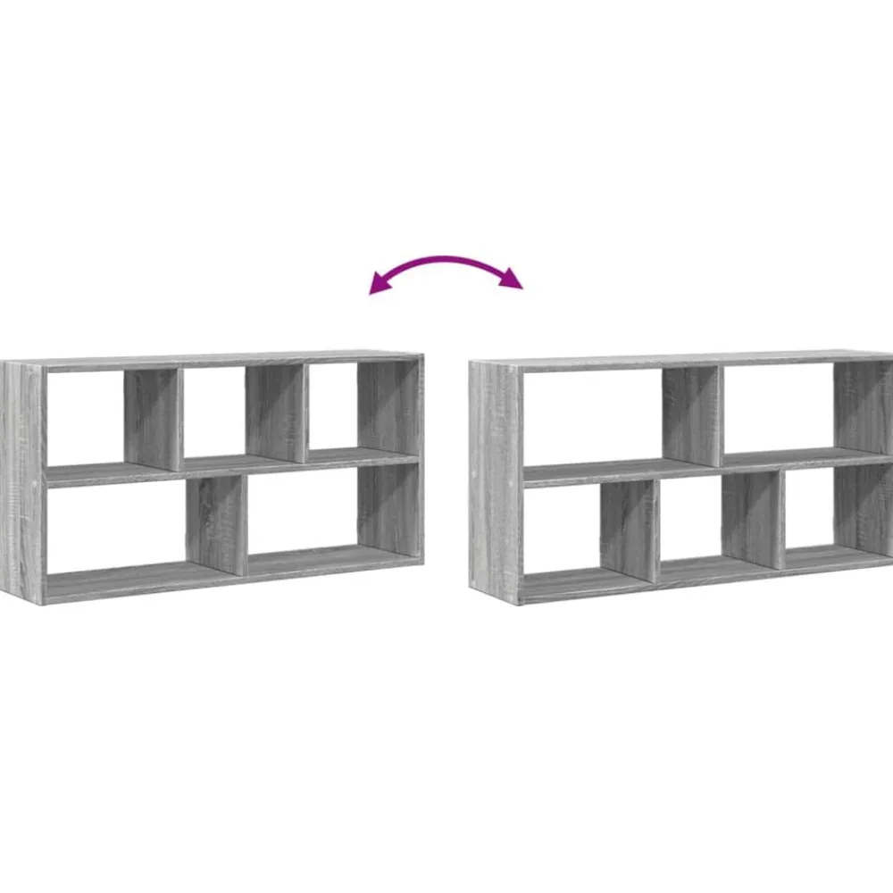 vidaXL Estanterías-Estantería de pared madera ingeniería 100x25x50 cm