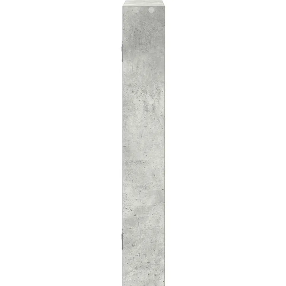 vidaXL Estanterías-Estantería de pared madera ingeniería gris hormigón 43x9x60 cm