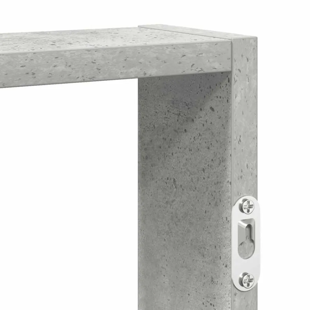 vidaXL Estanterías-Estantería de pared madera ingeniería gris hormigón 43x9x60 cm