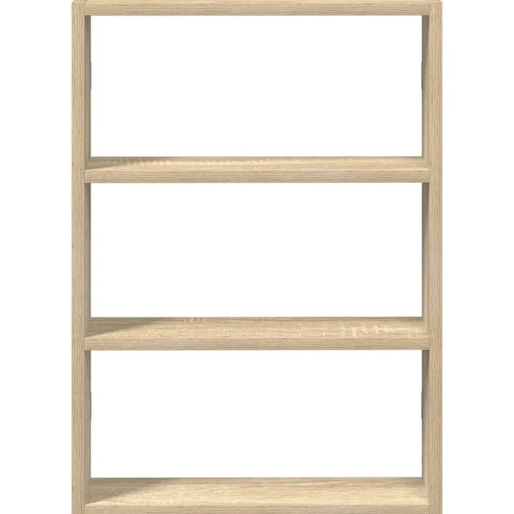 vidaXL Estantería de pared madera ingeniería 43x9x60 cm Roble Sonoma