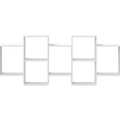 vidaXL Estantería de pared madera de ingeniería blanca 159x18x65 cm Blanco Sale