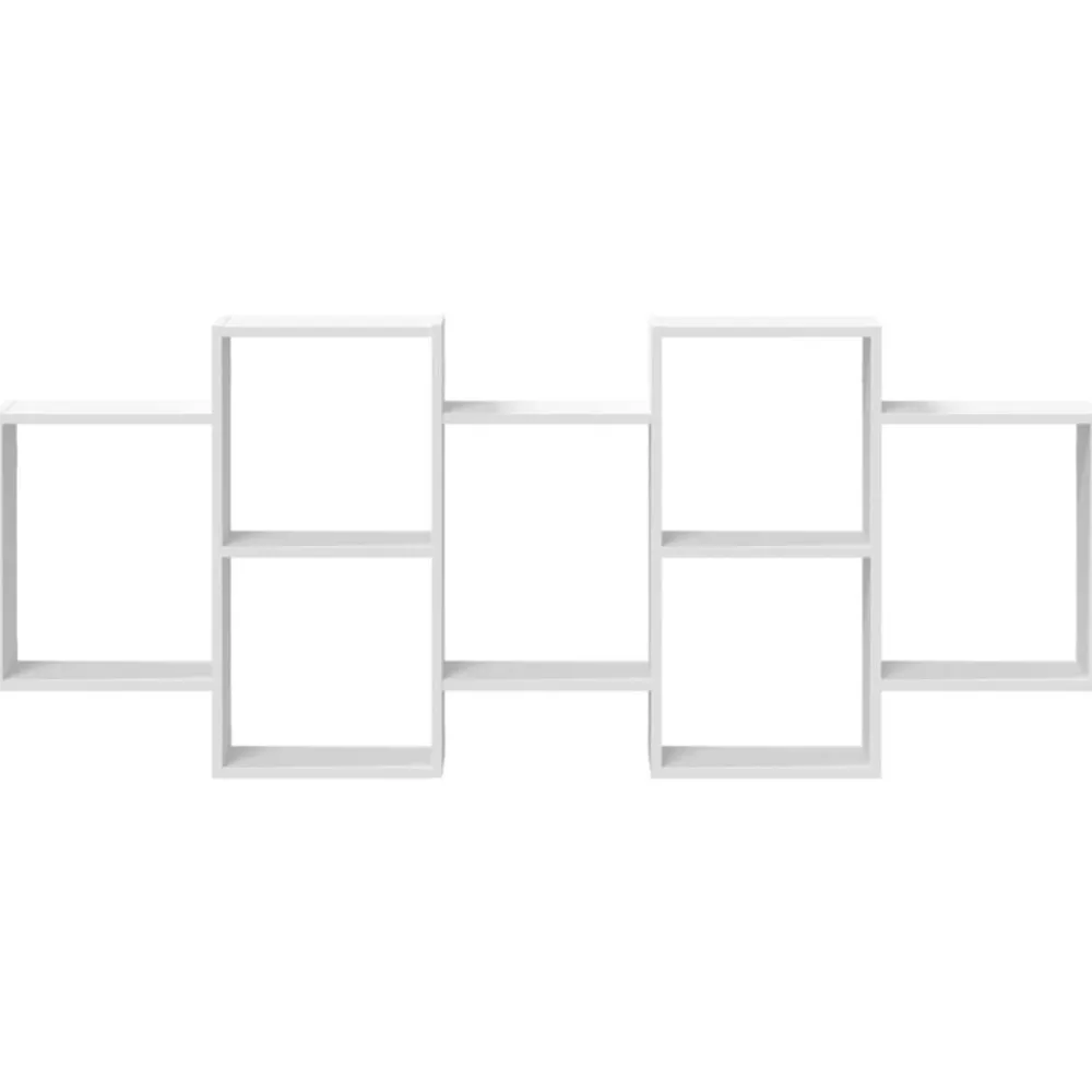 vidaXL Estantería de pared madera de ingeniería blanca 159x18x65 cm Blanco Sale
