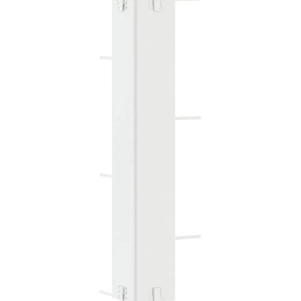 vidaXL Estantería de pared de esquina madera blanca 36,5x36,5x140 cm Blanco Clearance