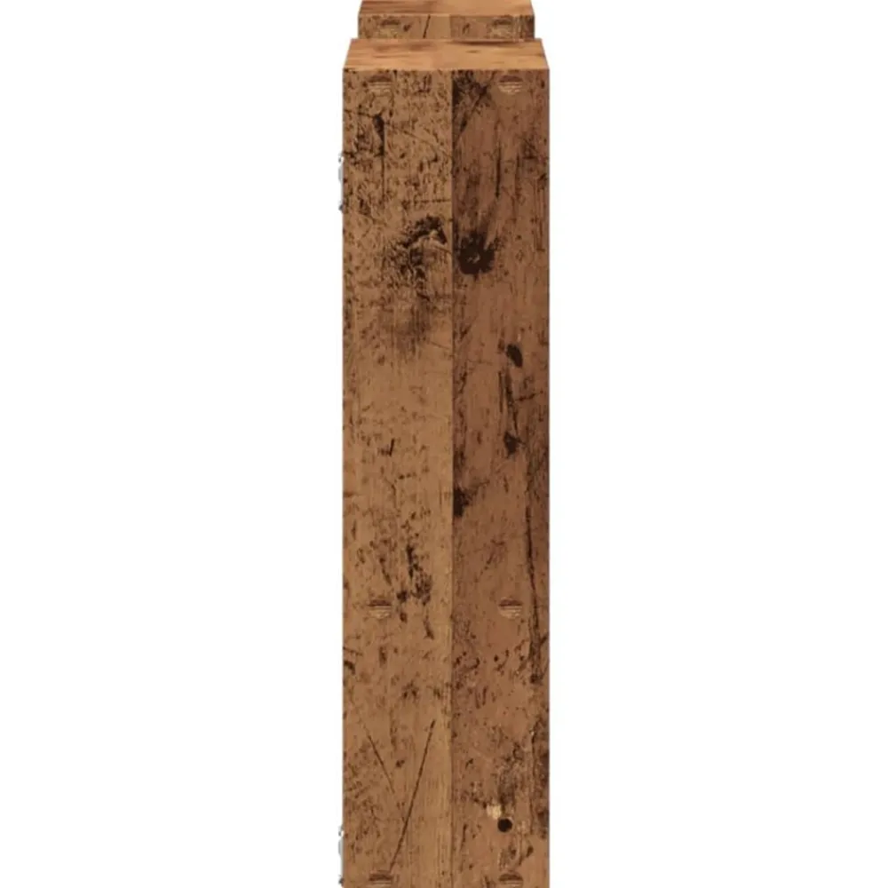 vidaXL Estanterías-Estantería de pared madera ingeniería envejecida 99x15x60 cm
