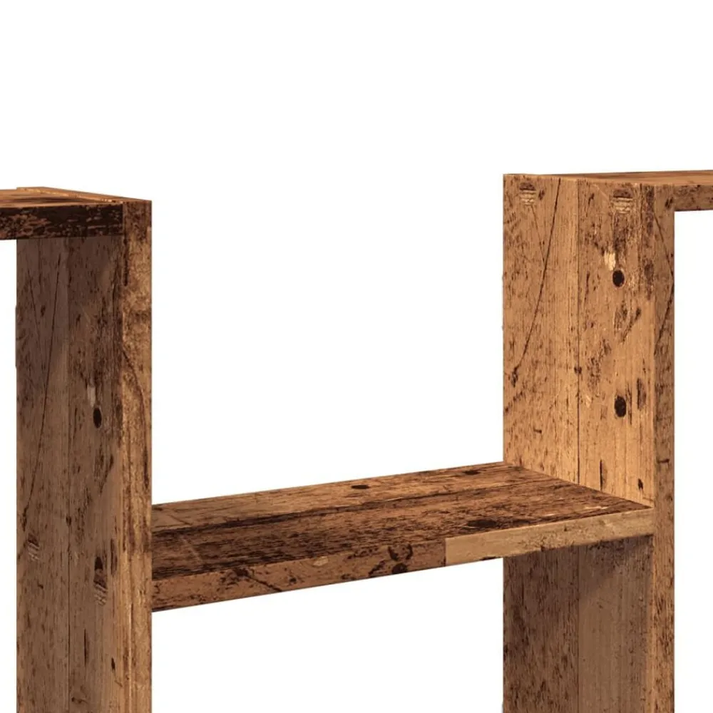vidaXL Estanterías-Estantería de pared madera ingeniería envejecida 99x15x60 cm