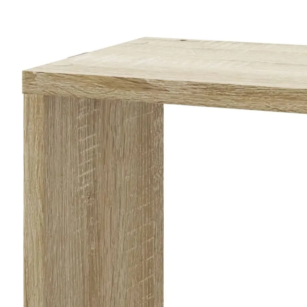 vidaXL Estanterías-Estantería de pared de esquina madera 45x45x147 cm