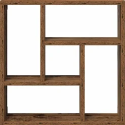 vidaXL Estantería de pared madera ingeniería envejecida 45x16x45 cm Madera antigua Sale