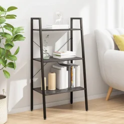 vidaXL Estantería de pie 3 baldas negra 56x35x108 cm Negro Outlet