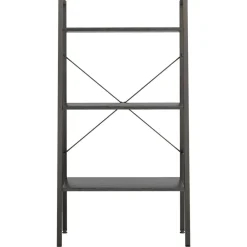 vidaXL Estantería de pie 3 baldas negra 56x35x108 cm Negro Outlet