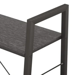 vidaXL Estantería de pie 3 baldas negra 56x35x108 cm Negro Outlet