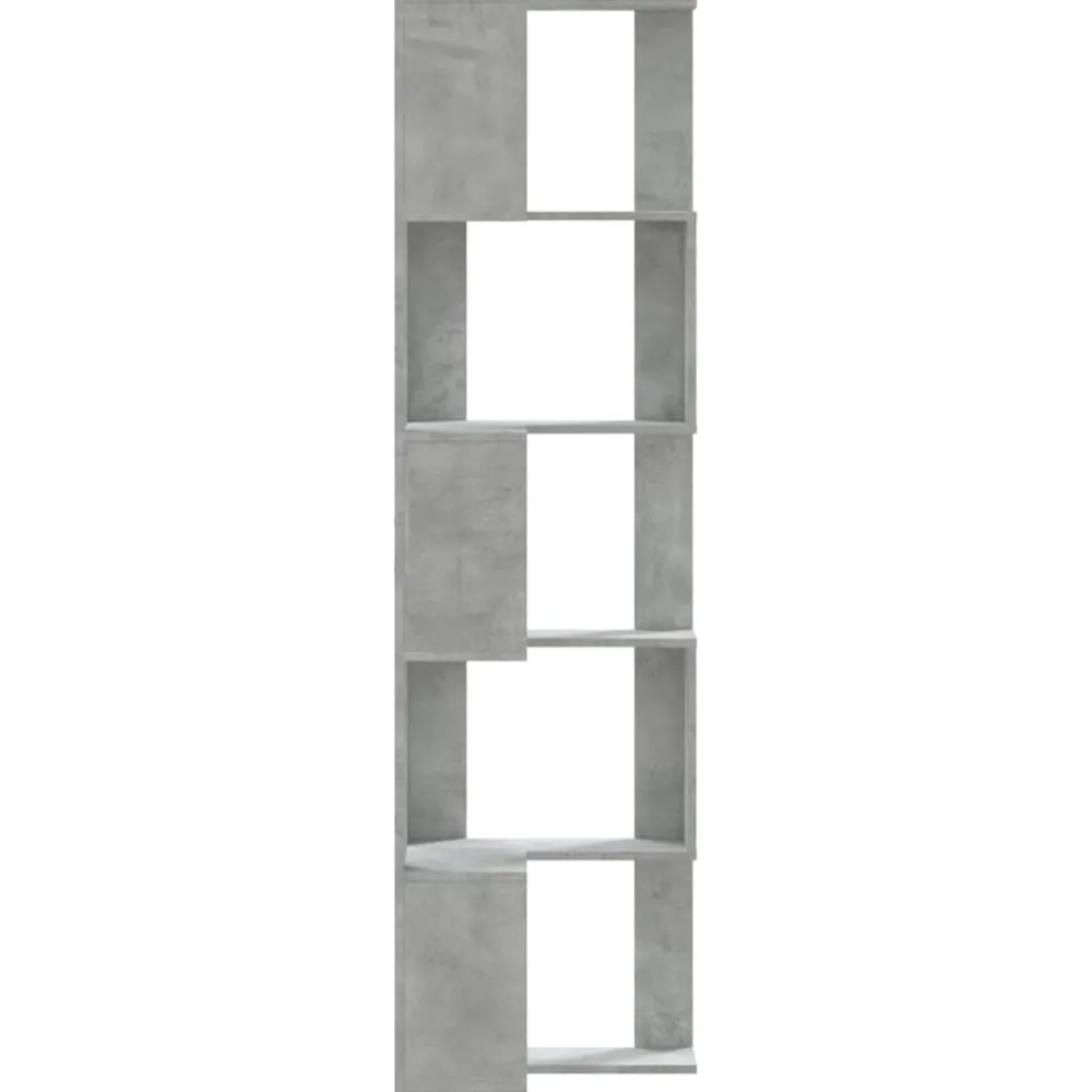 vidaXL Estantería esquina 5 niveles madera gris hormigón 50x50x179 cm Gris hormigón Clearance