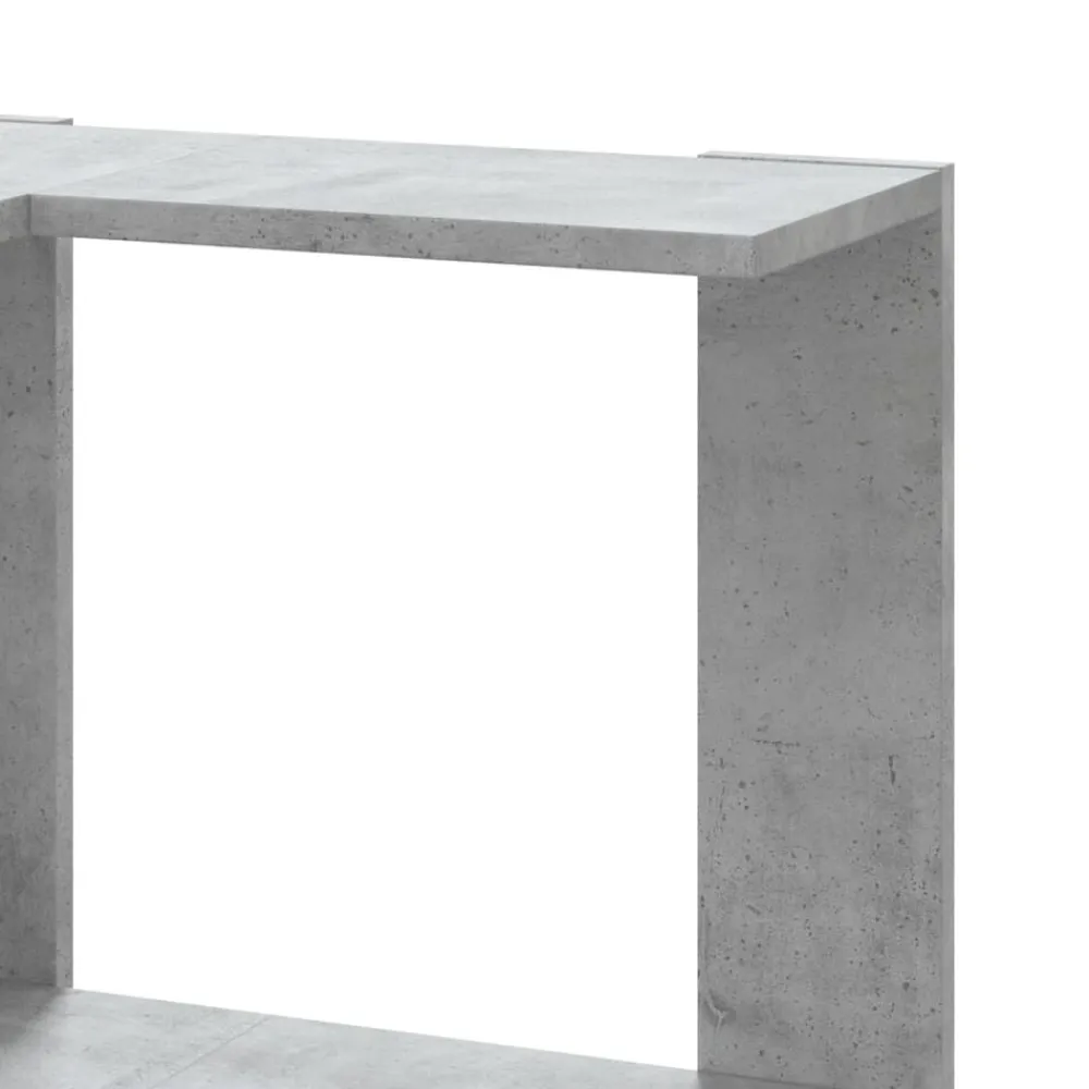 vidaXL Estantería esquina 5 niveles madera gris hormigón 50x50x179 cm Gris hormigón Clearance