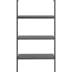 vidaXL Estantería inclinada de 3 niveles 64x35x120,5 cm Negro Sale