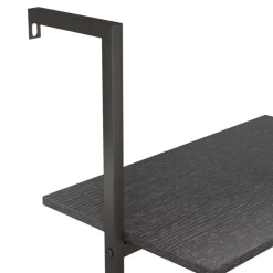 vidaXL Estantería inclinada de 3 niveles 64x35x120,5 cm Negro Sale