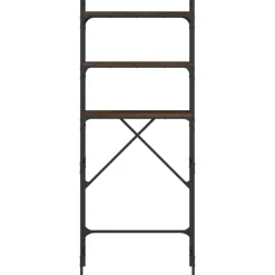 vidaXL Accesorios Para Electrodomésticos-Estantería lavadora madera ingeniería roble marrón 67x25x163 cm
