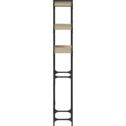 vidaXL Accesorios Para Electrodomésticos-Estantería lavadora madera ingeniería 67x25x163 cm