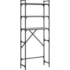vidaXL Estantería lavadora madera ingeniería 67x25x163 cm Gris sonoma Discount