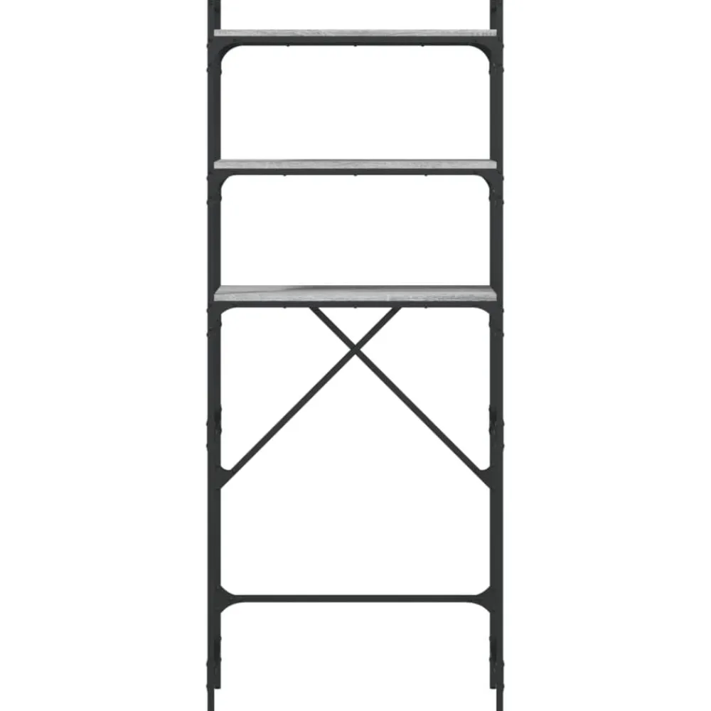 vidaXL Estantería lavadora madera ingeniería 67x25x163 cm Gris sonoma Discount