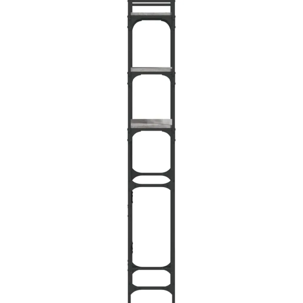 vidaXL Estantería lavadora madera ingeniería 67x25x163 cm Gris sonoma Discount