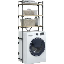 vidaXL Estantería lavadora madera ingeniería 67x25x163 cm Roble Sonoma Sale