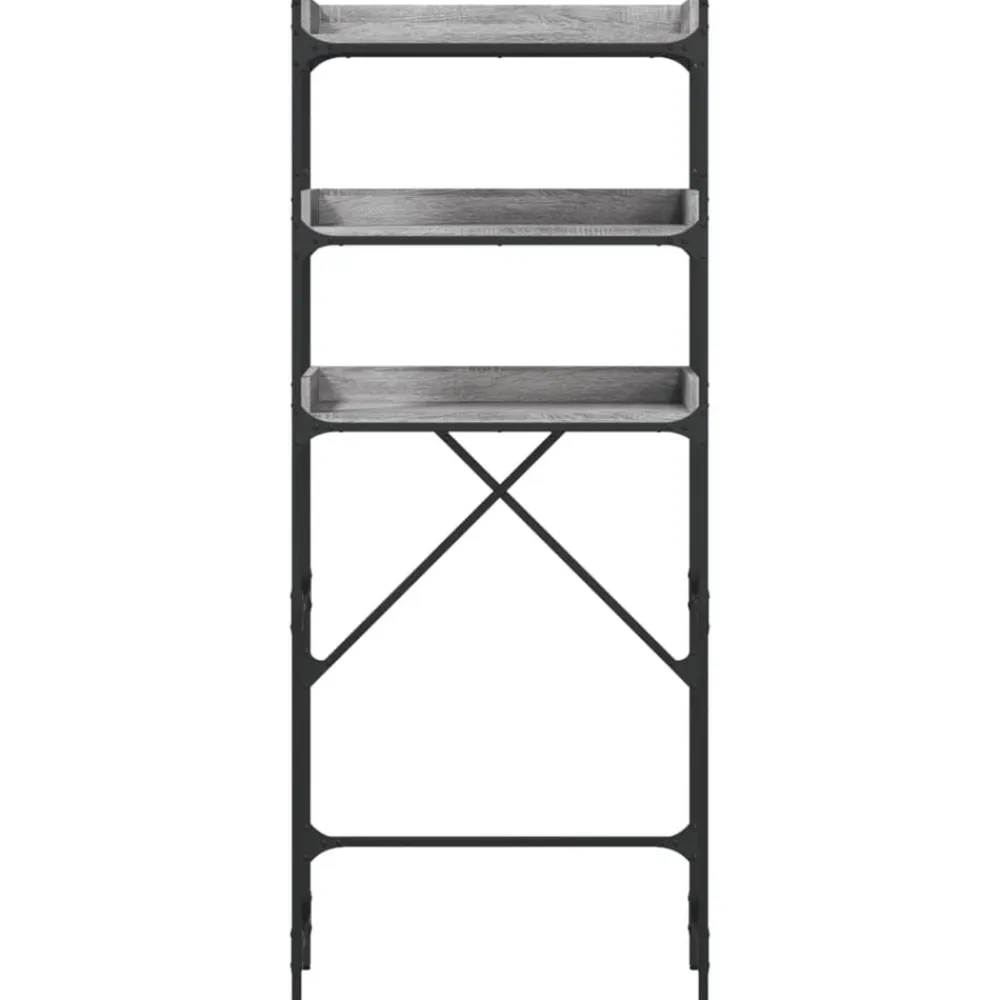 vidaXL Estantería lavadora madera ingeniería 67x25x163 cm Gris sonoma Sale