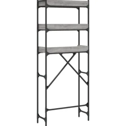 vidaXL Estantería lavadora madera ingeniería 67x25x163 cm Gris sonoma Sale