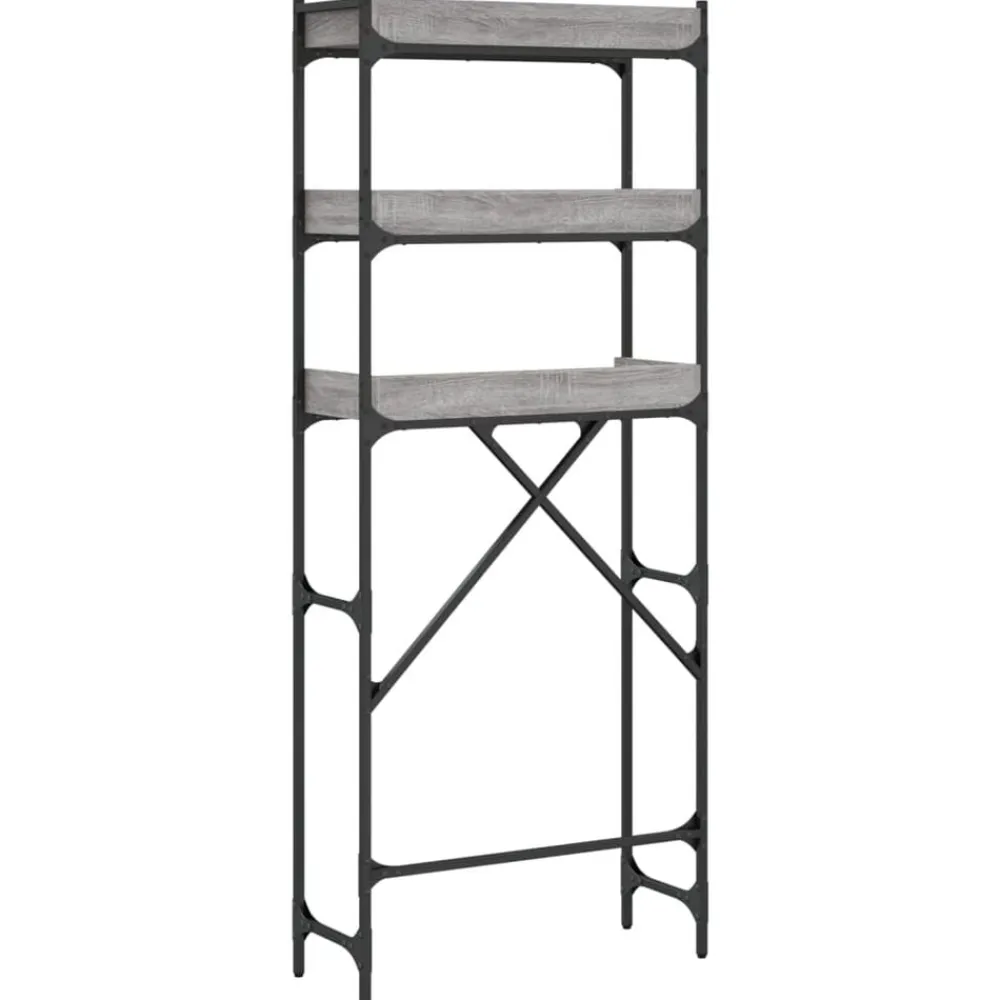 vidaXL Estantería lavadora madera ingeniería 67x25x163 cm Gris sonoma Sale