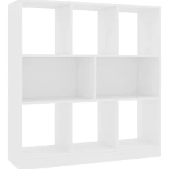 vidaXL Estantería librería madera contrachapada 97,5x29,5x100cm Blanco Discount