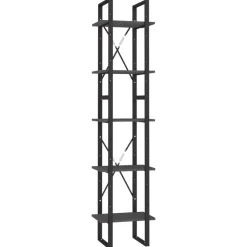 vidaXL Estantería librería 5 niveles madera de pino 40x30x175 cm Gris Hot