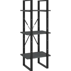 vidaXL Estantería librería 5 niveles madera de pino 40x30x175 cm Gris Hot