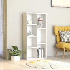 vidaXL Estanterías-Estantería librería madera contrachapada 50x25x106 cm