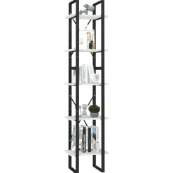 vidaXL Estantería librería 5 niveles madera de pino 40x30x175cm Blanco Online