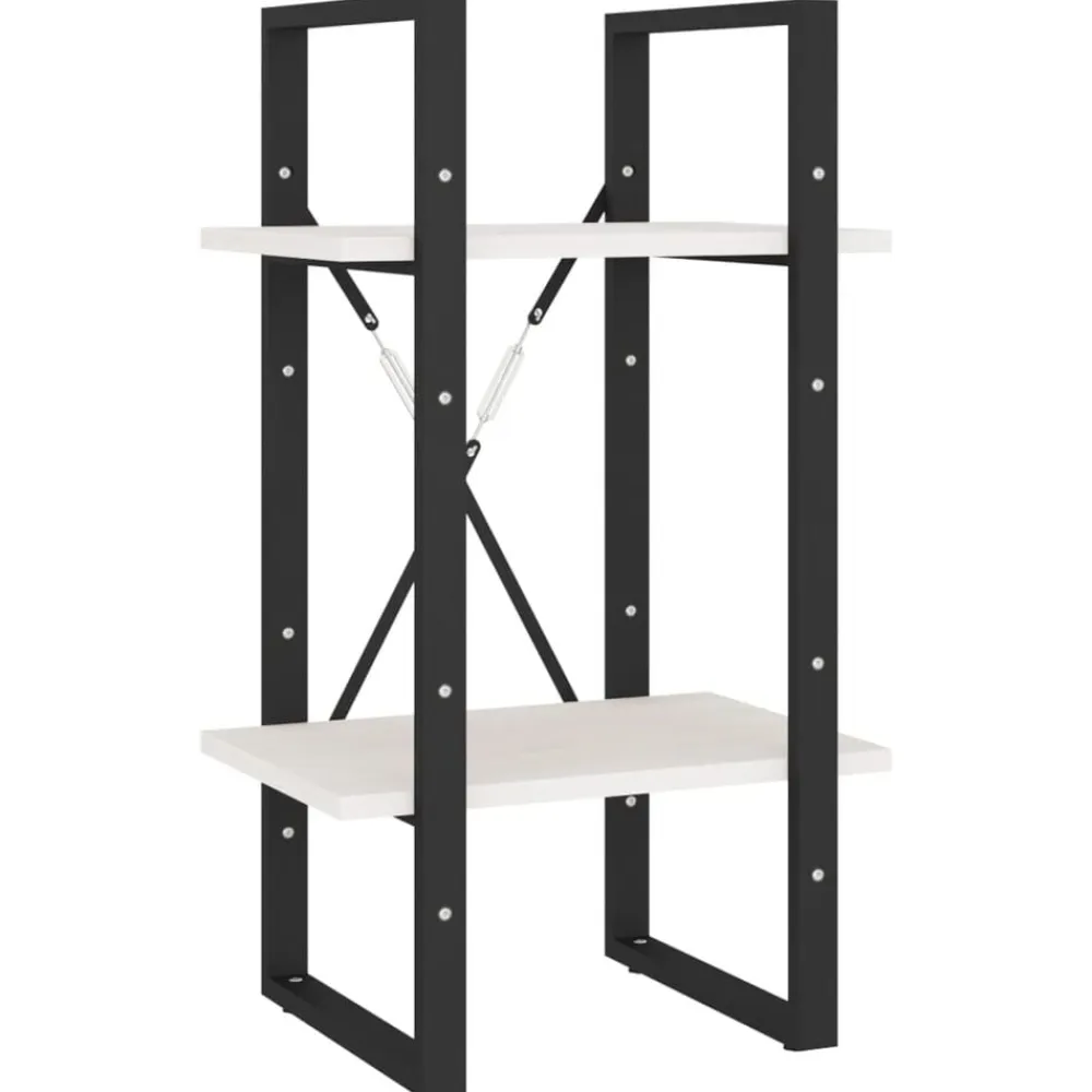 vidaXL Estantería librería 5 niveles madera de pino 40x30x175cm Blanco Online