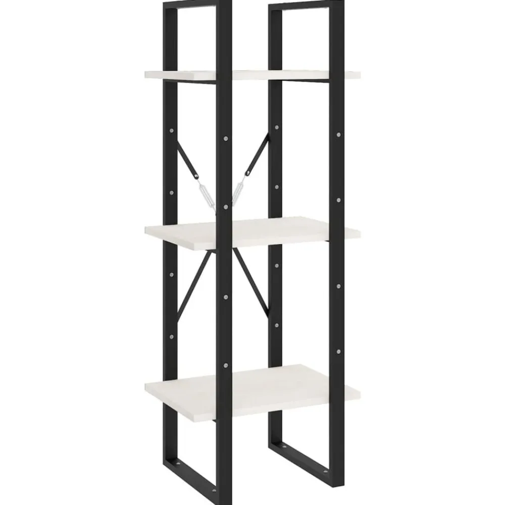 vidaXL Estantería librería 5 niveles madera de pino 40x30x175cm Blanco Online
