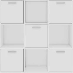 vidaXL Estanterías-Estantería librería madera contrachapada 90x30x90 cm