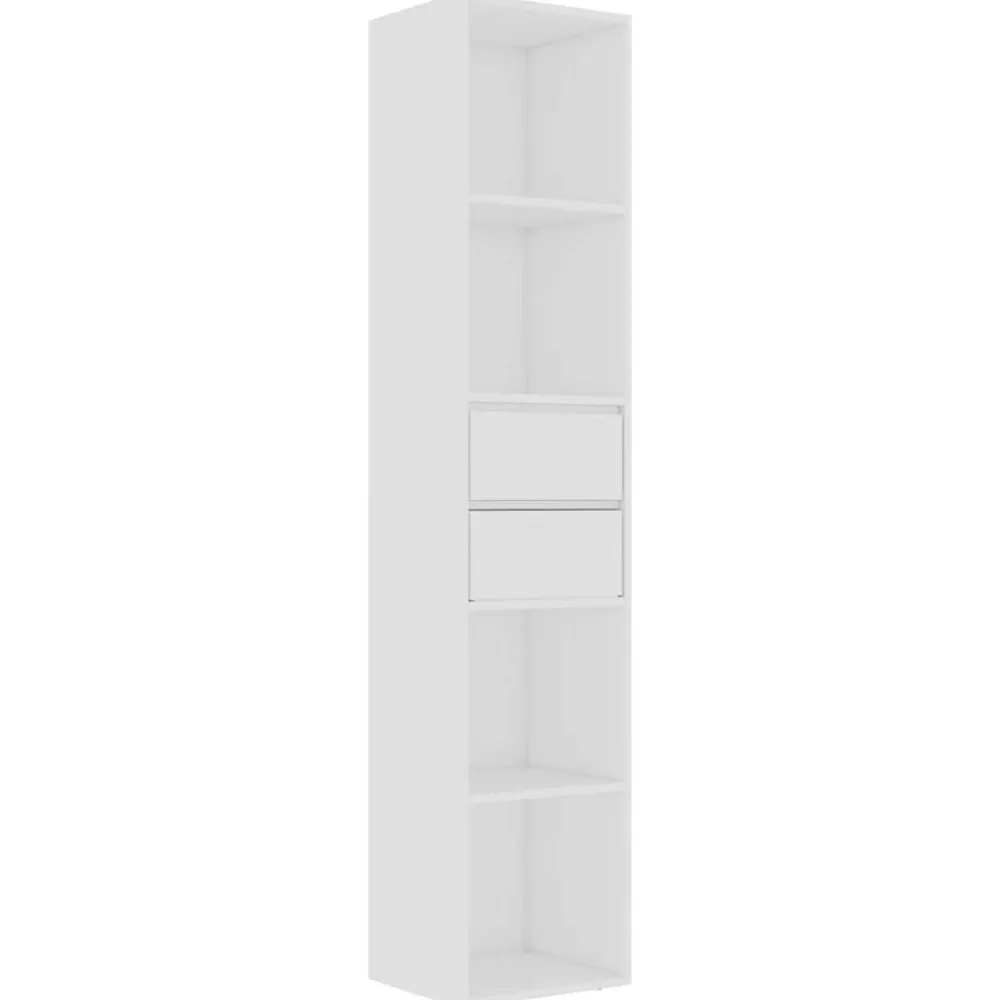 vidaXL Estantería librería madera contrachapada 36x30x171 cm Blanco New