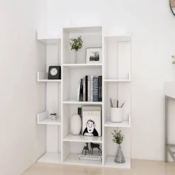 vidaXL Estanterías-Estantería librería madera contrachapada 86x25,5x140 cm