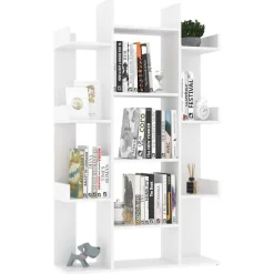 vidaXL Estanterías-Estantería librería madera contrachapada 86x25,5x140 cm