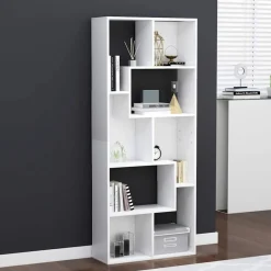 vidaXL Estantería librería madera contrachapada 67x24x161 cm Blanco Sale