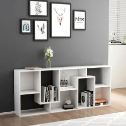 vidaXL Estantería librería madera contrachapada 67x24x161 cm Blanco Sale