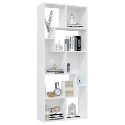 vidaXL Estantería librería madera contrachapada 67x24x161 cm Blanco Sale