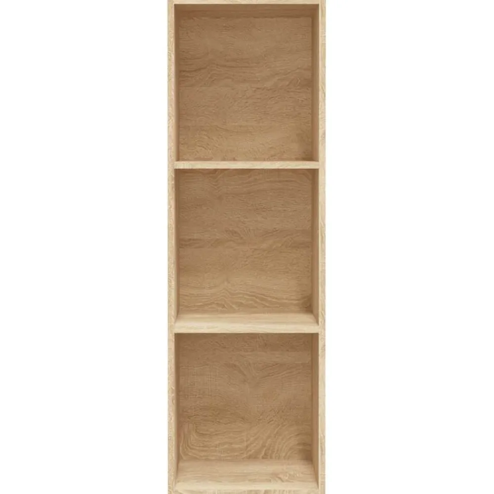 vidaXL Estanterías-Estantería libros/mueble TV contrachapada roble 36x30x114 cm
