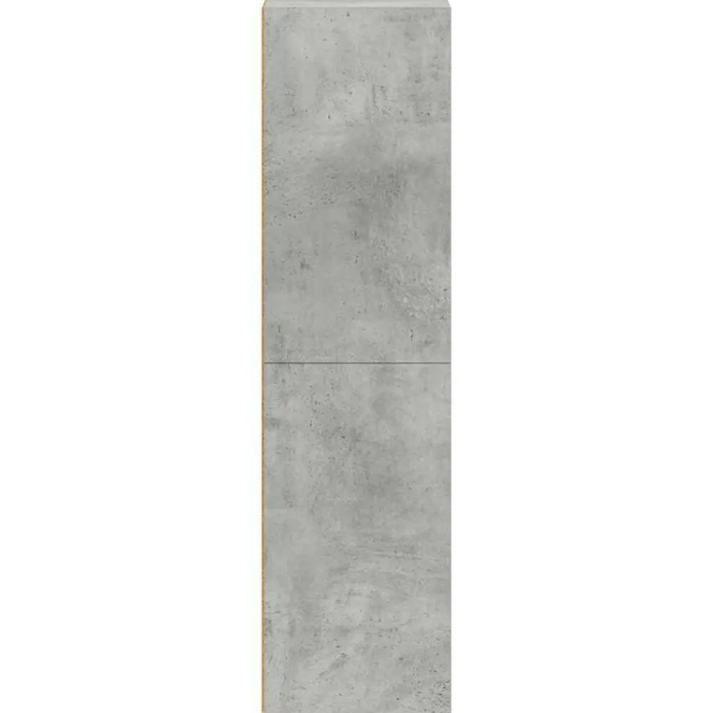 vidaXL Estanterías-Estantería libros/mueble TV contrachapada hormigón 36x30x114cm