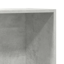 vidaXL Estanterías-Estantería libros/mueble TV contrachapada hormigón 36x30x114cm