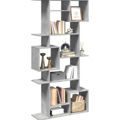 vidaXL Estantería madera contrachapada gris hormigón 92x29x188 cm Gris hormig&oacute;n Best