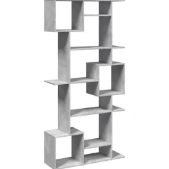 vidaXL Estantería madera contrachapada gris hormigón 92x29x188 cm Gris hormig&oacute;n Best
