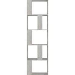 vidaXL Estantería madera contrachapada gris hormigón 45x24x159cm Gris hormigón Clearance